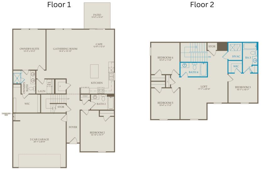 Floor Plan Level 1 & Level 2