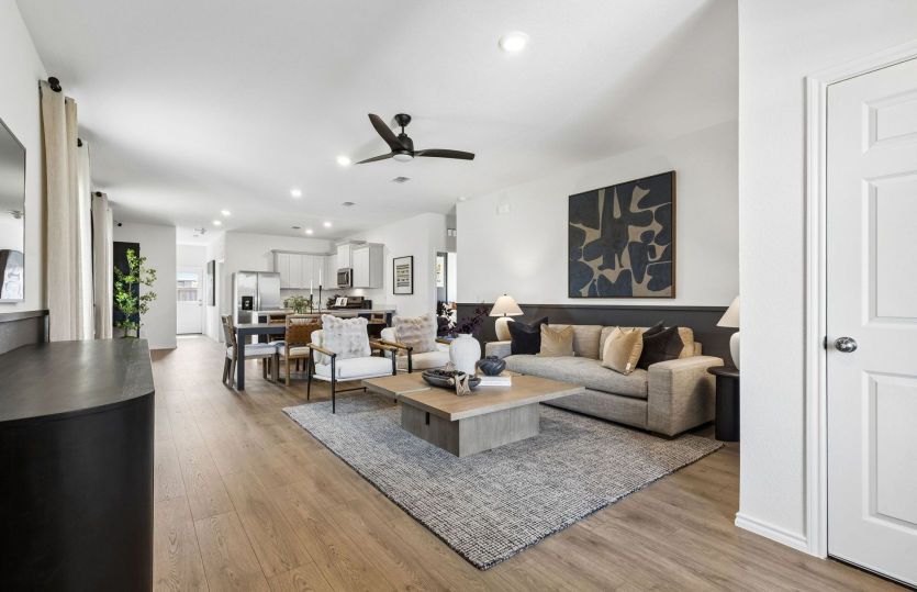 Beautiful flooring throughout home *model representation