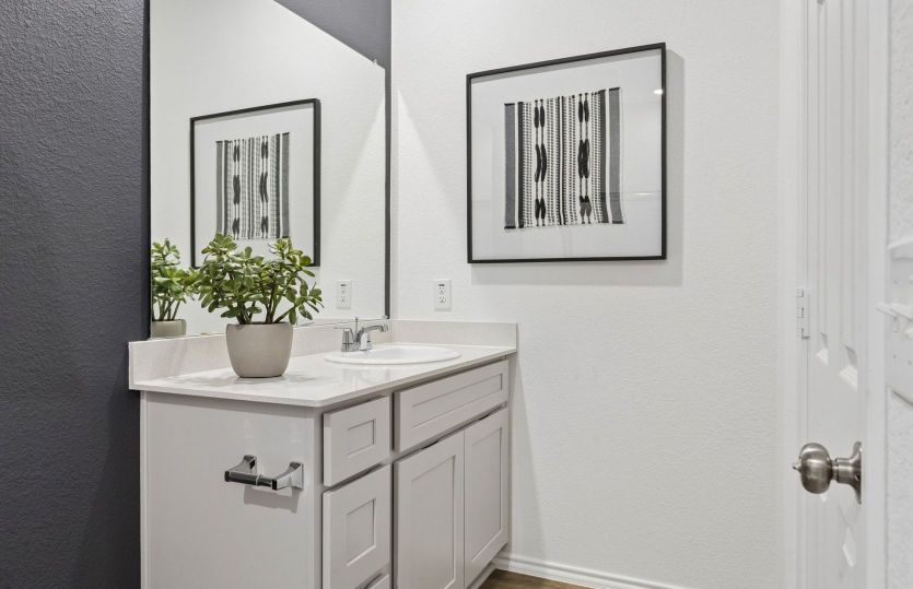 Primary bath with double vanity *model representation