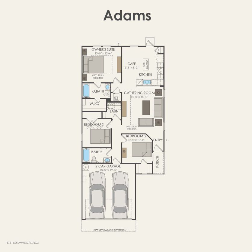 First Floor 3 br / 2 ba