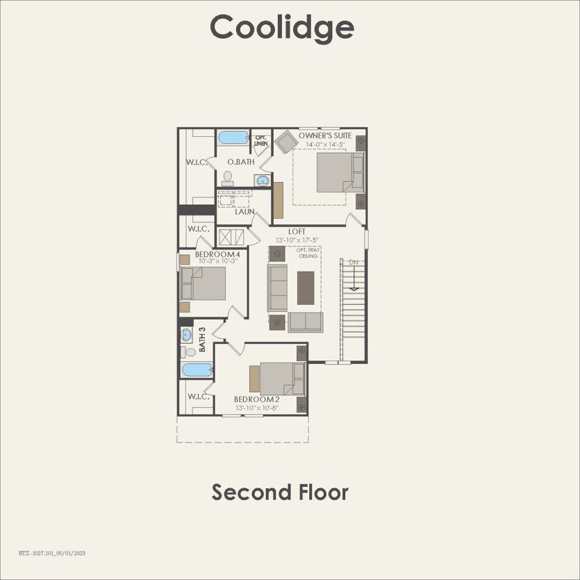 Second Floor 4 br / 3 ba
