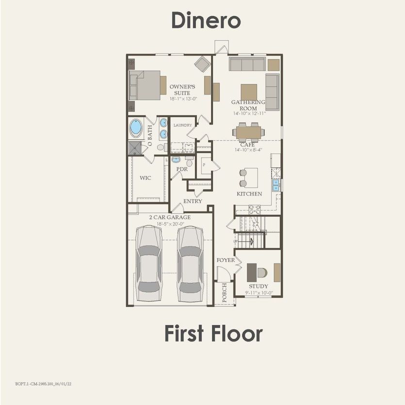 First Floor 4 br / 2.5 ba