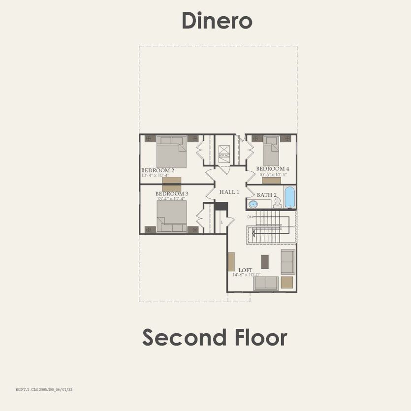Second Floor 4 br / 2.5 ba