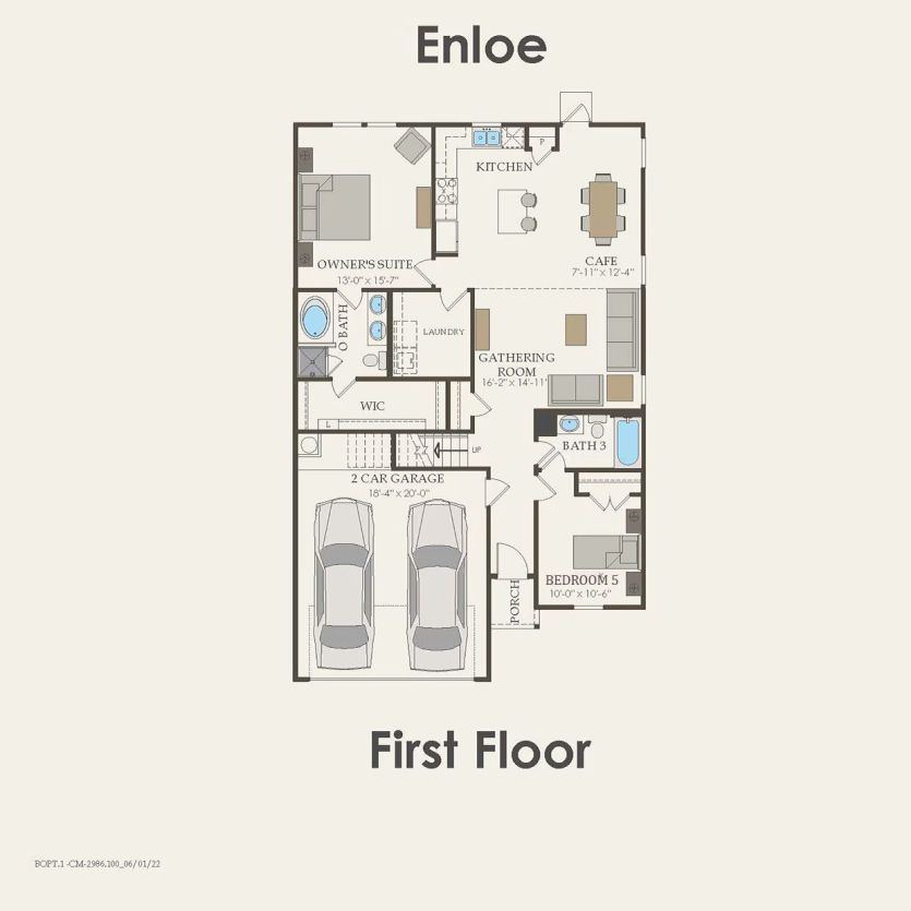 First Floor 5 br / 3 ba