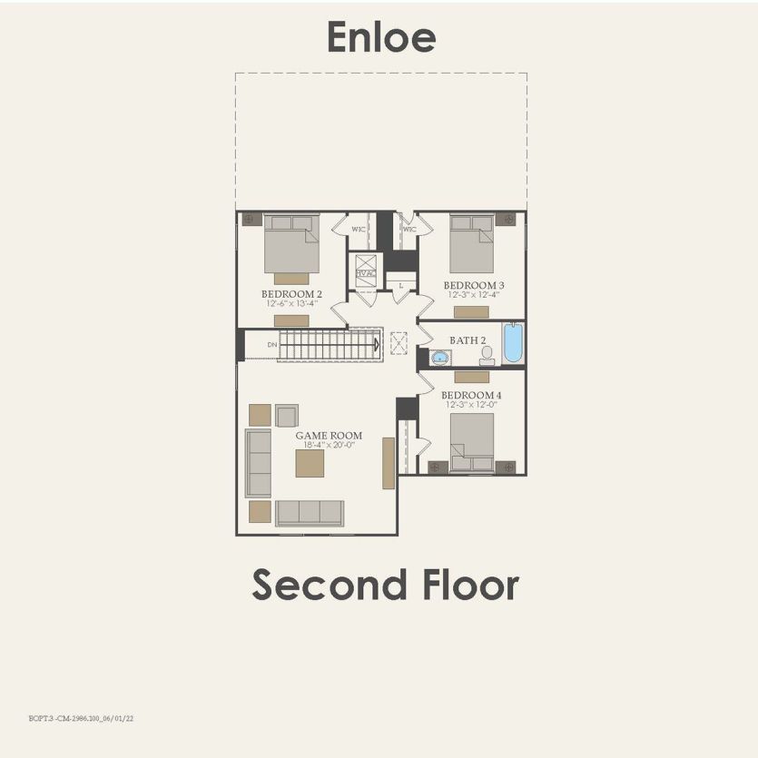 Second Floor 5 br / 3 ba