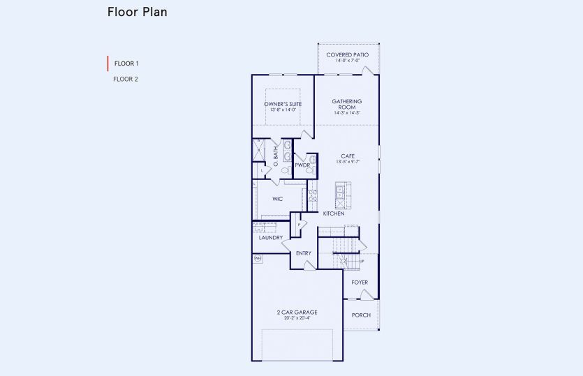 Fentress Floor Plan, Quick Move-In Home, Floor 1