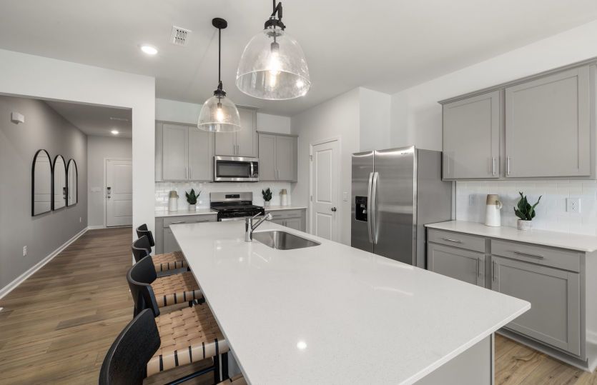 Expansive Kitchen with Large Island and Plenty of Storage