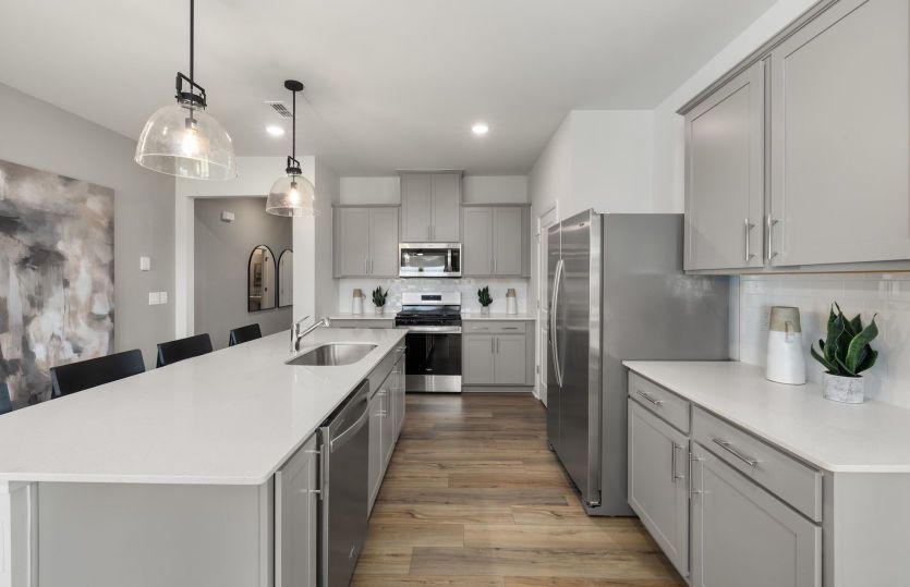 Expansive Kitchen with Large Island and Plenty of Storage