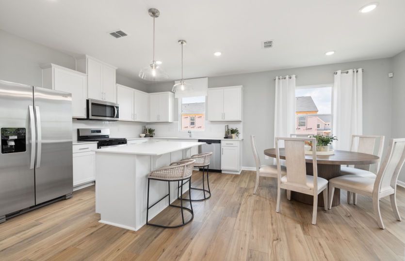 Large Kitchen with Plenty of Storage and Seating