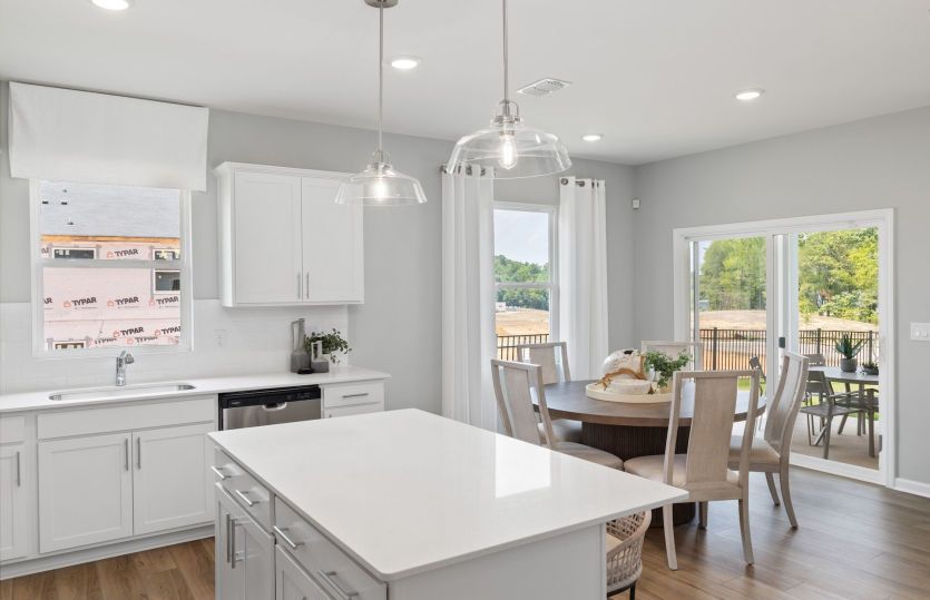 Bright Kitchen with large Island