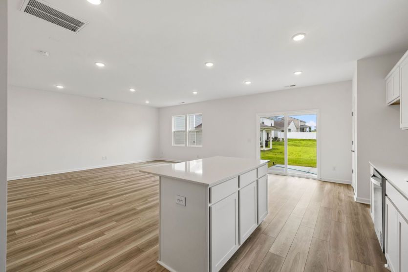 Open Kitchen Overlooking Gathering Room