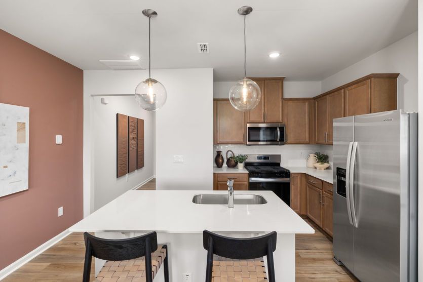 Imagine Cooking in this Stylish Kitchen - Model Representation