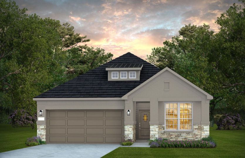 Elevation D - Exterior Color Package: Gladewater Painted Brick