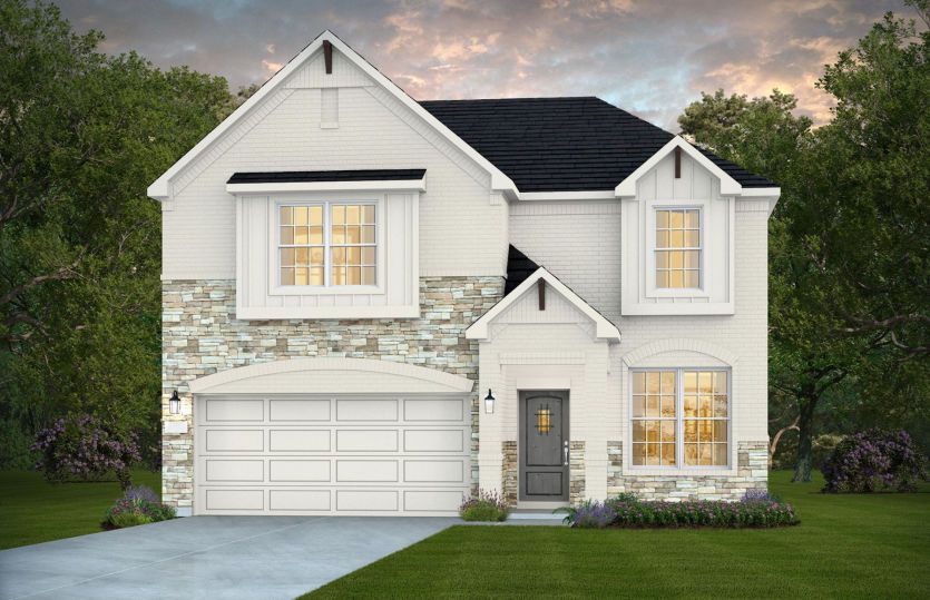 Elevation D - Exterior Color Package: Caddo Mills Painted Brick