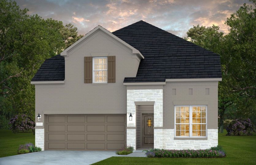 Elevation C - Exterior Color Package: Gladewater Painted Brick