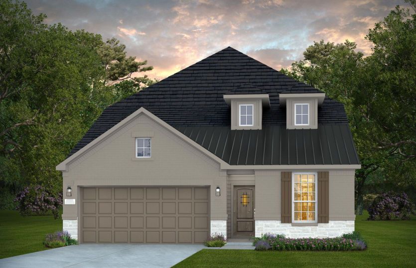 Elevation D - Exterior Color Package: Gladewater Painted Brick