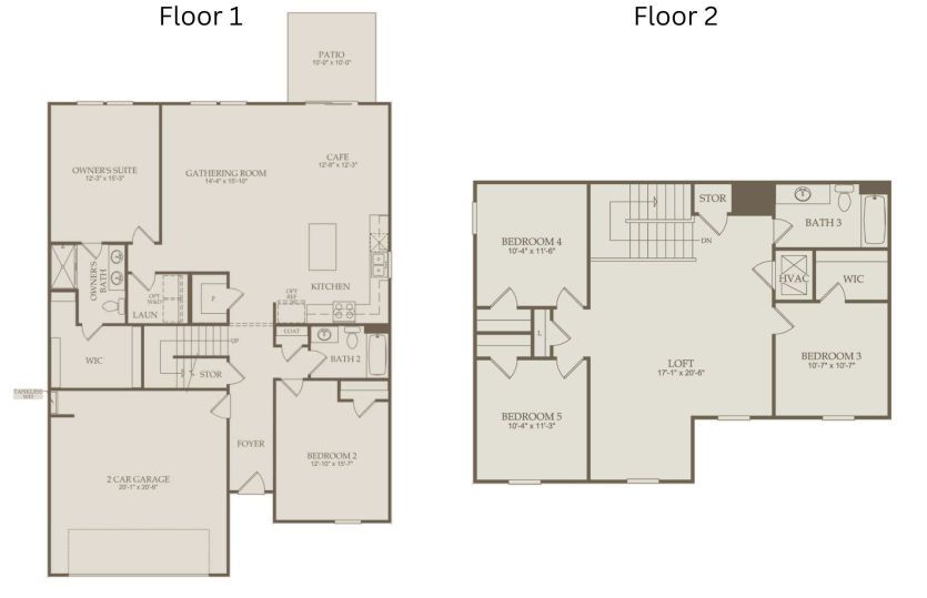 Floor Plan Level 1 & Level 2