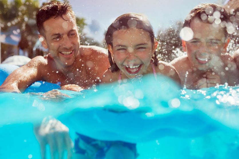 Family Fun in the Summer Sun at Community Pool