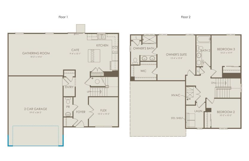 Spacious 3-bedroom floorplan with loft