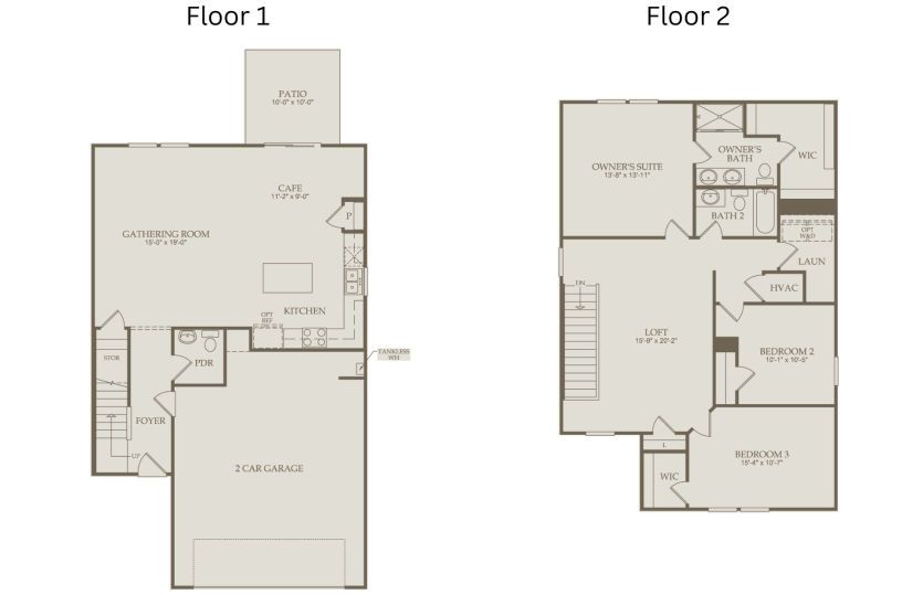 Floor Plan Level 1 & Level 2