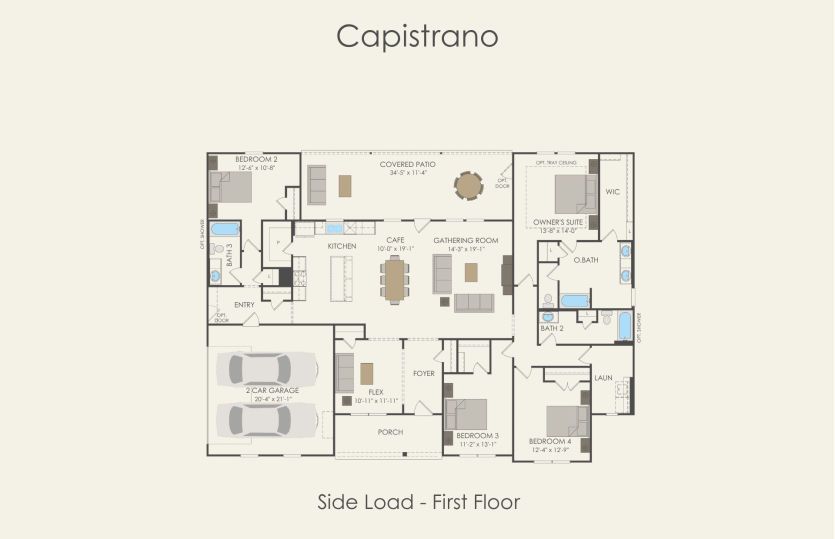 First Floor 4 br / 3 ba