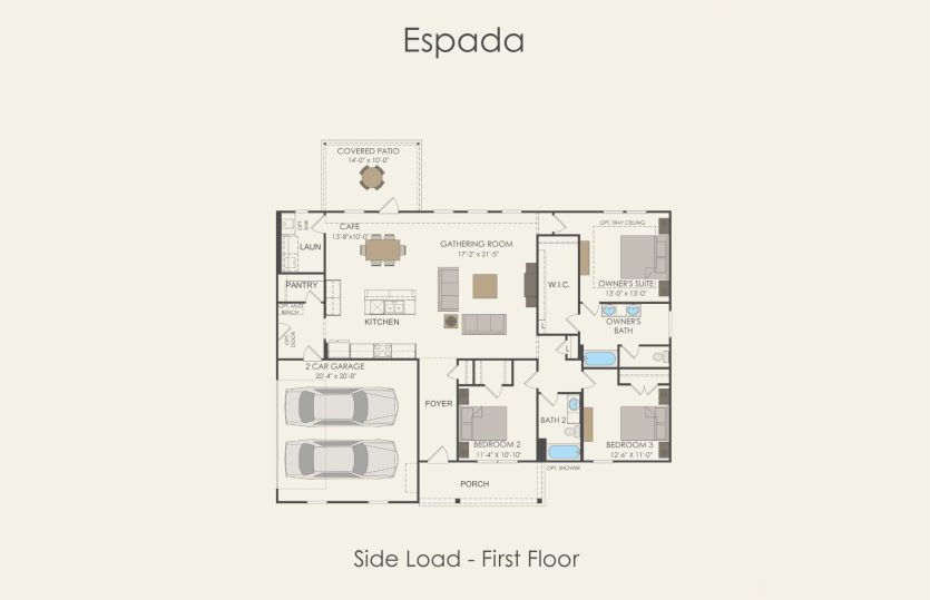 First Floor 3 br / 2 ba