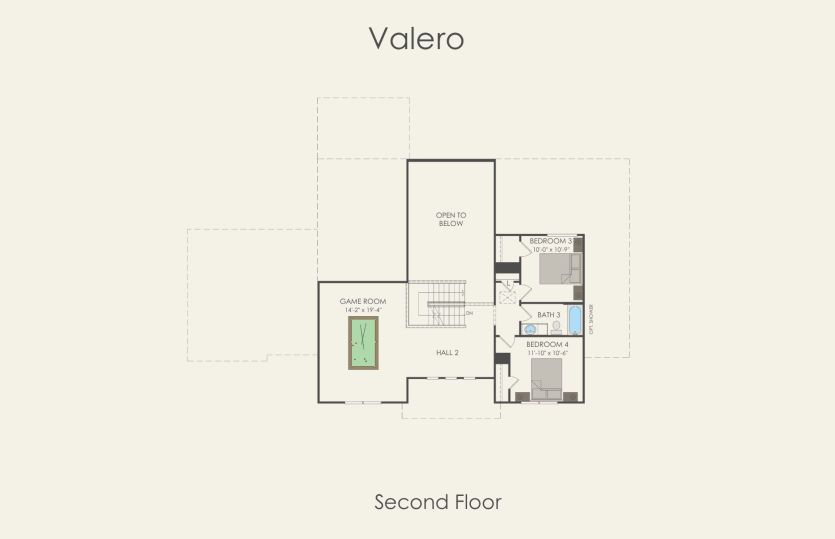 Second Floor 4 br / 3 ba