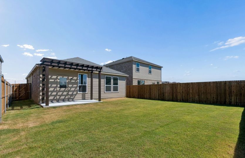 Oversized fenced-in backyard