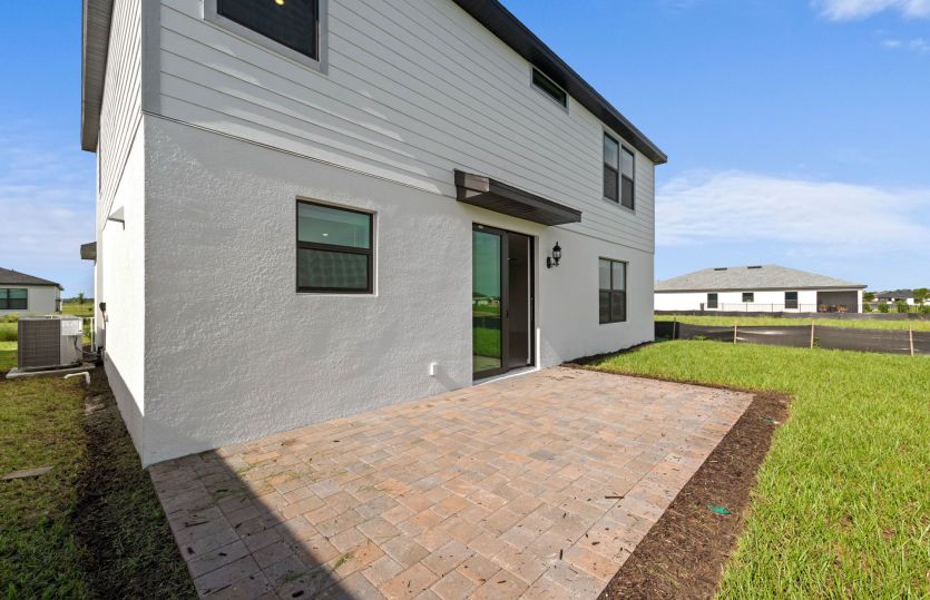 Rear of the home