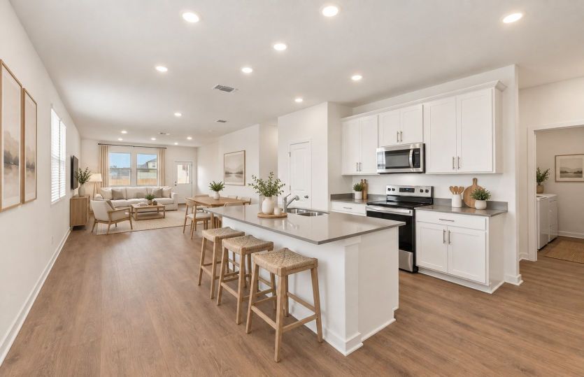 Kitchen Open to the Gathering Space