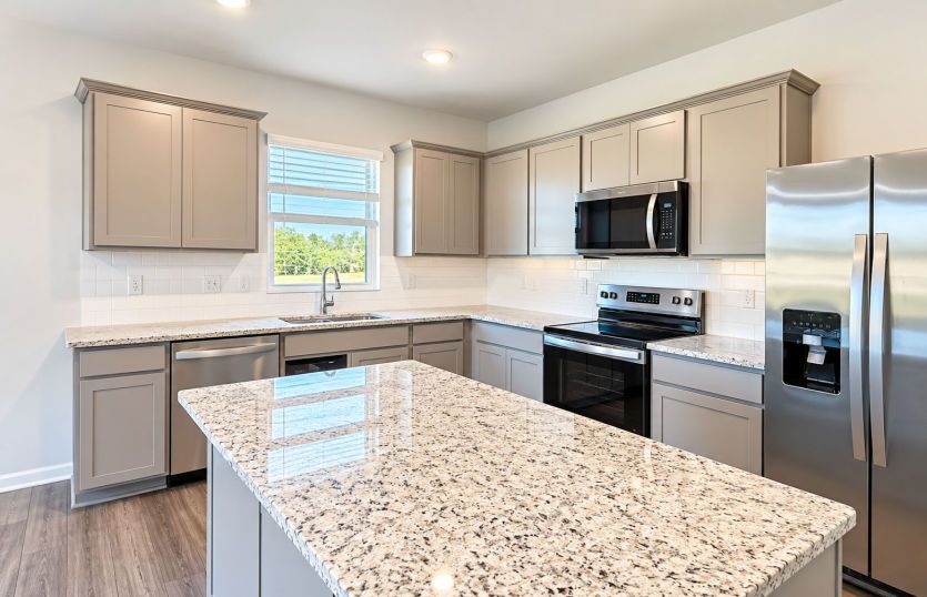 Modern kitchen designed to make cooking and entertaining a breeze.