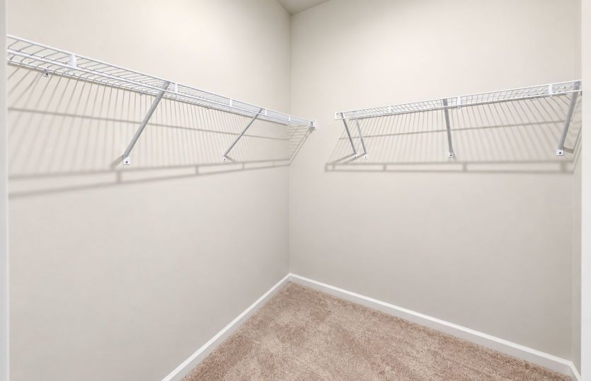 Roomy walk-in closet offering plenty of space to keep everything organized.
