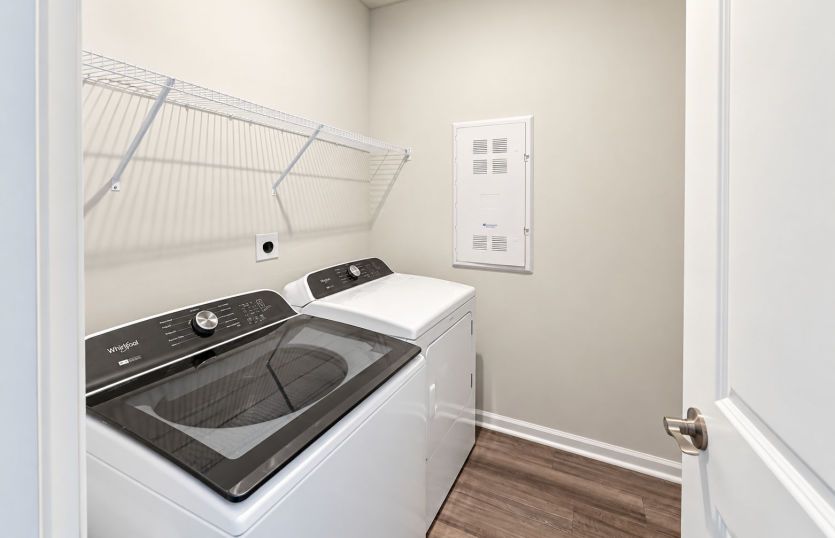 Dedicated laundry room for added everyday convenience.