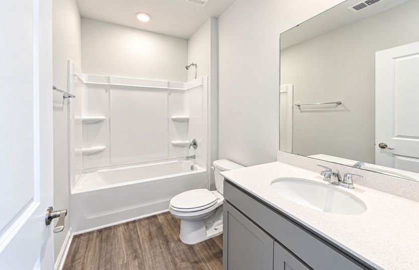 Well-designed secondary bath for added comfort and convenience.