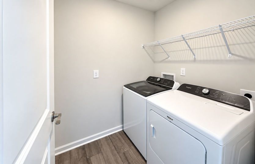 Dedicated laundry room that keeps household tasks simple and organized.