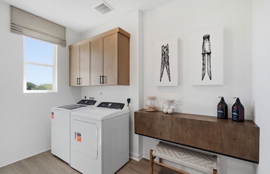 Organized Laundry Space