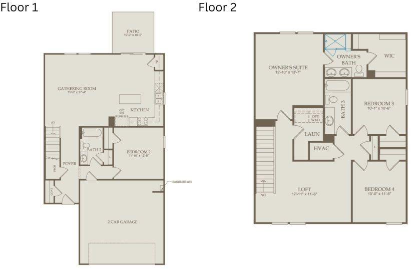 Floor Plan Level 1 & Level 2