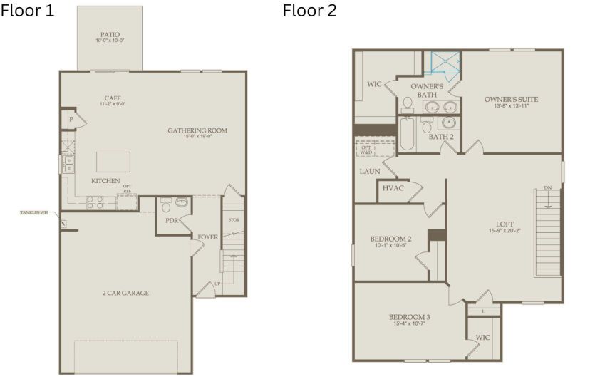 Floor Plan Level 1 & Level 2