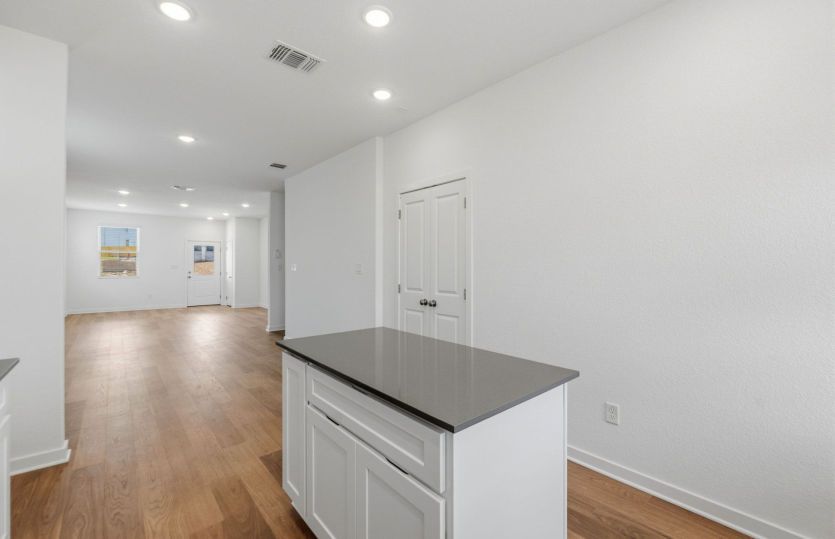 Representational Photo- Kitchen Open to the Gathering Space