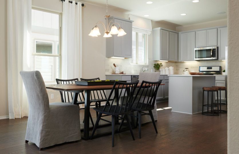 Dining space just off the kitchen
