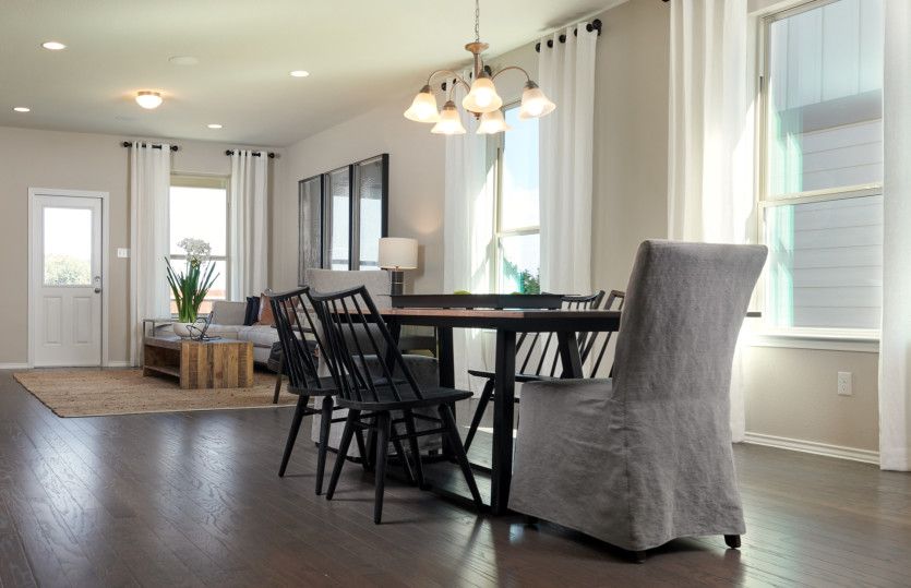 Dining space just off the kitchen and great room