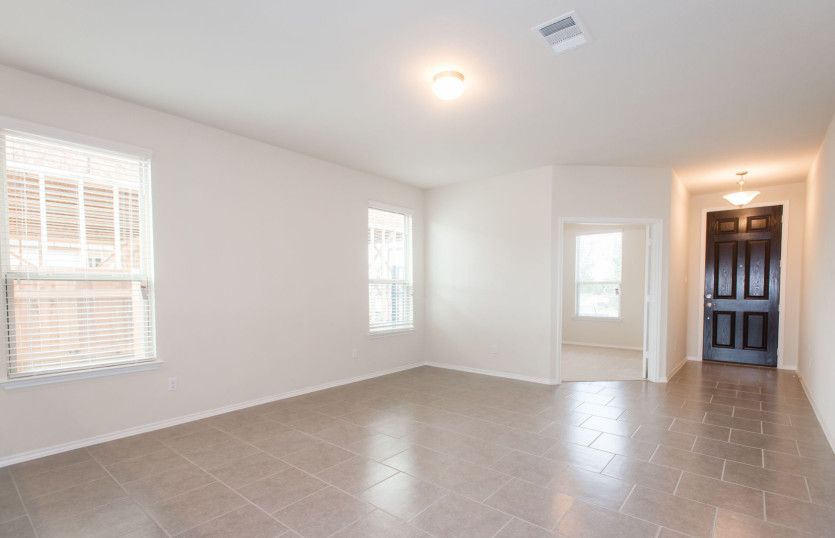 Gathering room with large windows