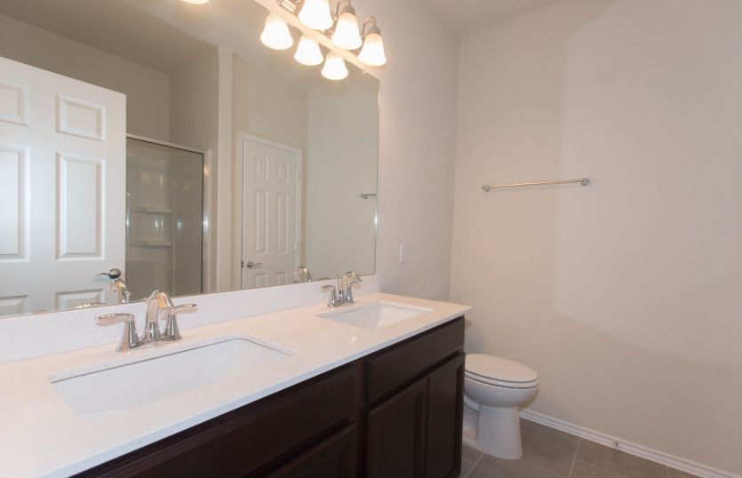 Owner's bath with double vanity