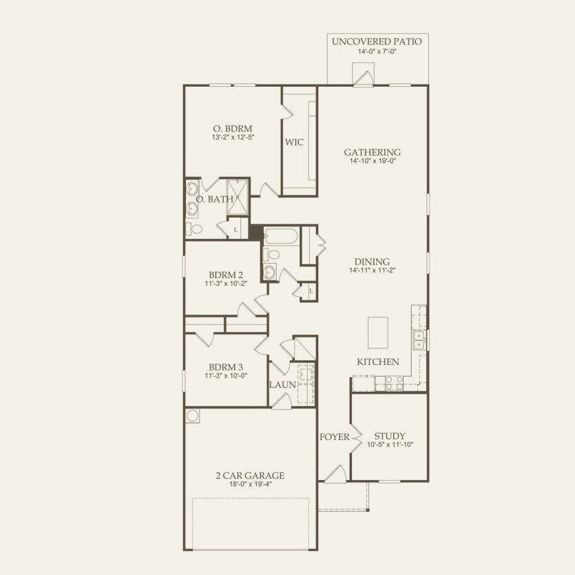 First Floor 3 br / 2 ba