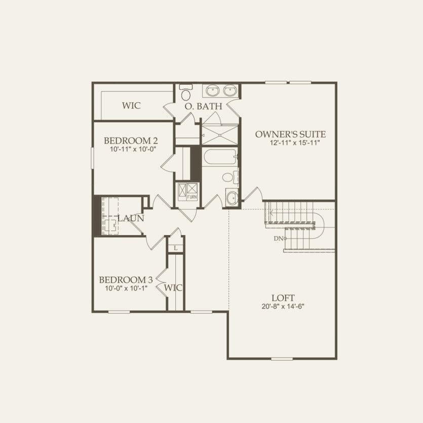 Second Floor 3 br / 2.5 ba
