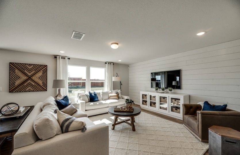 Gathering room with large windows