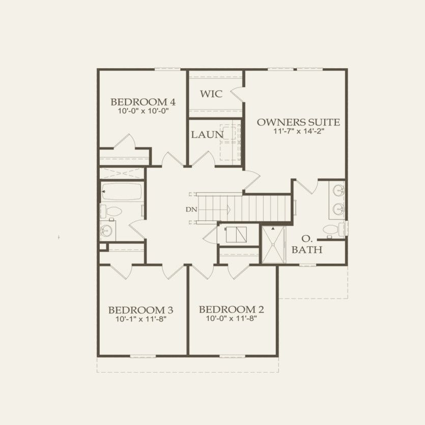 Second Floor 4 br / 2 ba