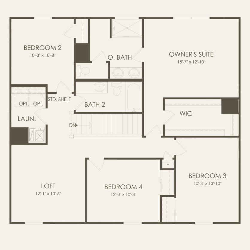 Second Floor 4 br / 2.5 ba