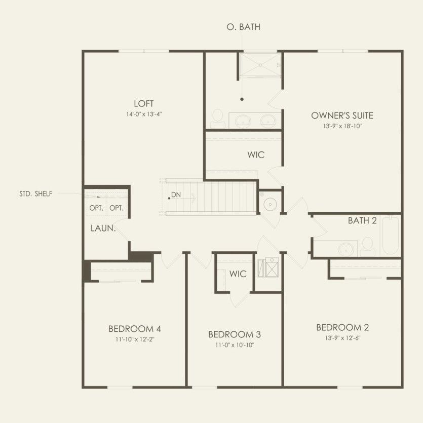 Second Floor 4 br / 2.5 ba