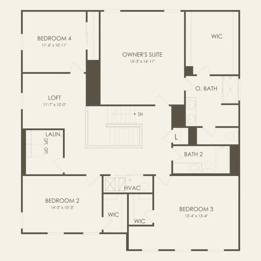 Second Floor 4 br / 2.5 ba